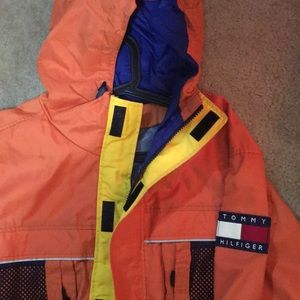 Rare Tommy Hilfiger Jacket Coat 3M orange blue